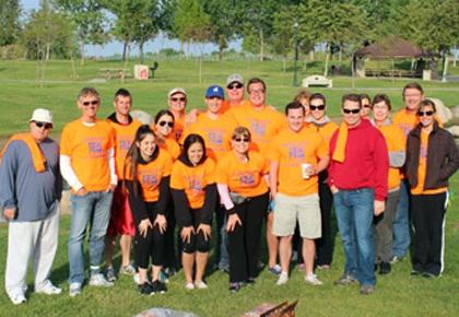 Supervisor Couch, staff & volunteers pose after cleaning up the Bike Path and Kern River Bed for the Great American Clean-up